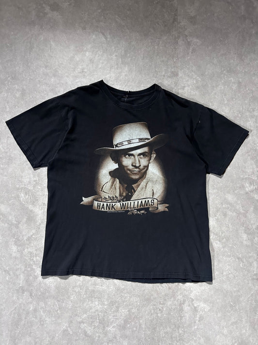 2008 Vintage Hank Williams Sr. Black T Shirt Size XL - XL | Martin City Vintage