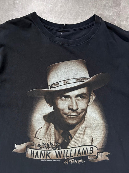 2008 Vintage Hank Williams Sr. Black T Shirt Size XL - XL | Martin City Vintage