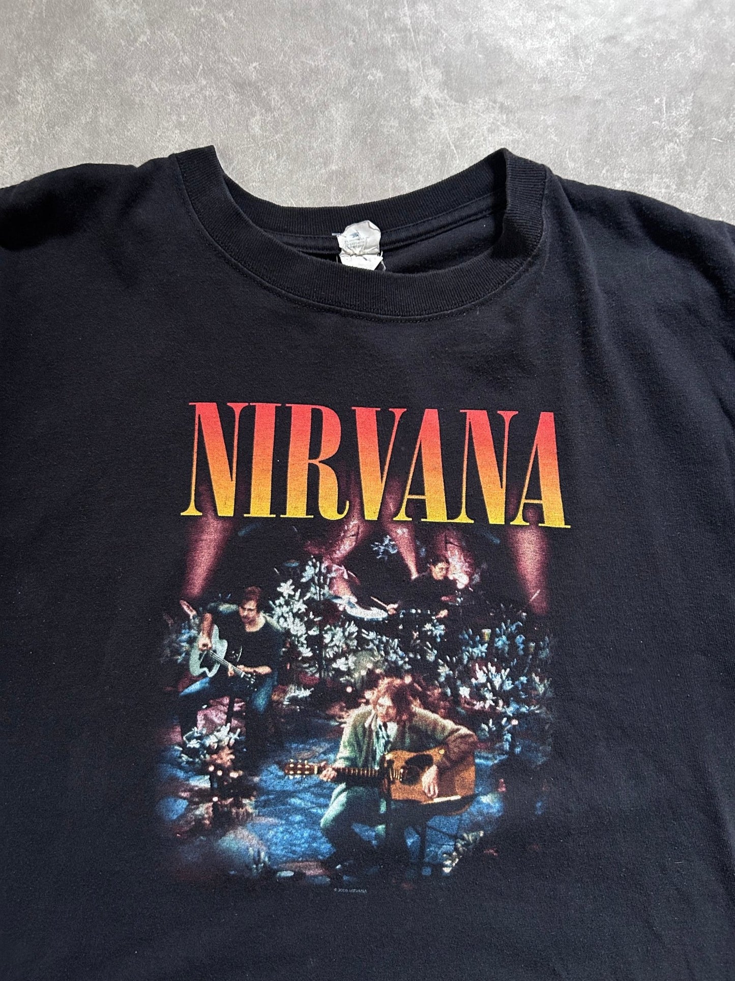 2009 Vintage Nirvana MTV Unplugged Black T Shirt Size XL - XL | Martin City Vintage