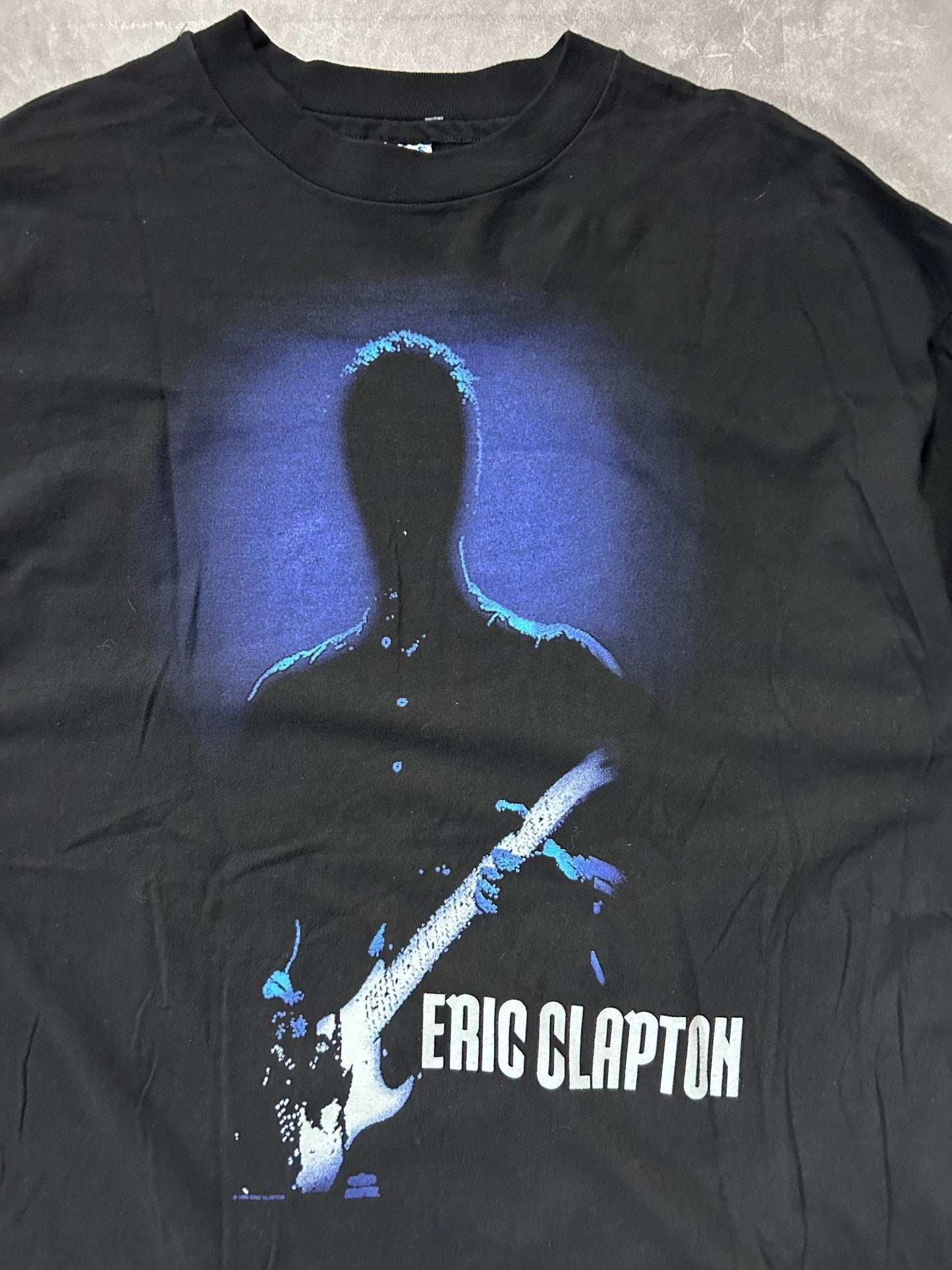 90s Vintage Eric Clapton Black Band T Shirt Size XL - XL | Martin City Vintage