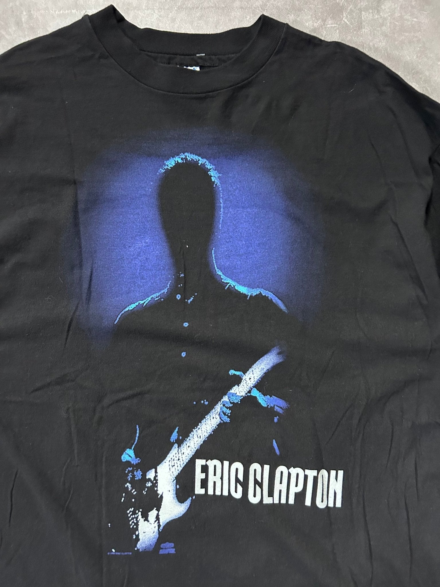 90s Vintage Eric Clapton Black Band T Shirt Size XL - XL | Martin City Vintage