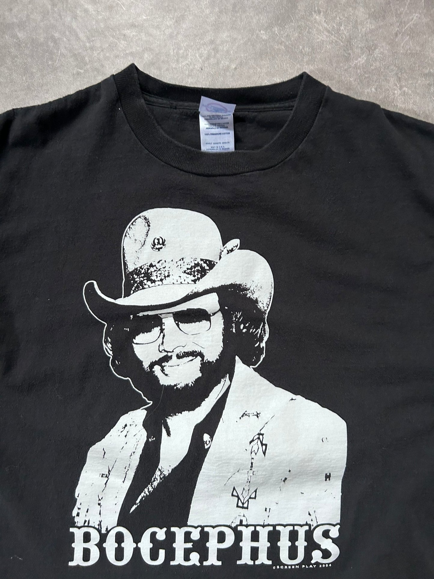 2004 Vintage Hank Williams Jr. Kiss My *** Black Country T Shirt Size L - L | Martin City Vintage