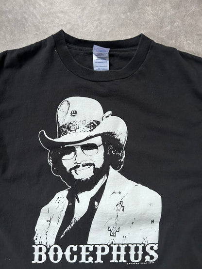 2004 Vintage Hank Williams Jr. Kiss My *** Black Country T Shirt Size L - L | Martin City Vintage