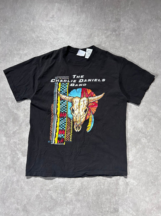 1992 Vintage Charlie Daniels Band Black T Shirt Size L - L | Martin City Vintage