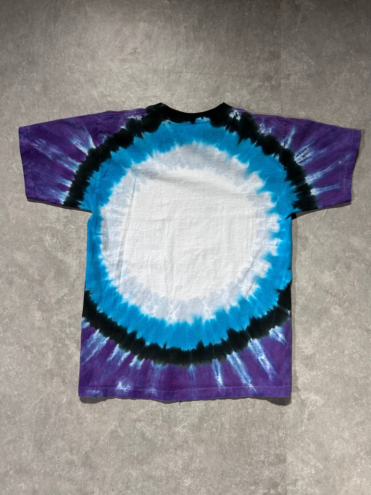 90s Vintage Led Zeppelin Liquid Blue Blue Tie Dye T Shirt Size M - M | Martin City Vintage