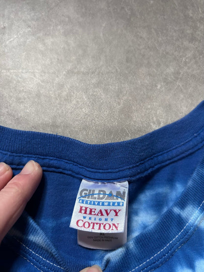 2002 Vintage Jethro Tull Living With the Past Tour Blue Tye Dye T Shirt Size XL - XL | Martin City Vintage