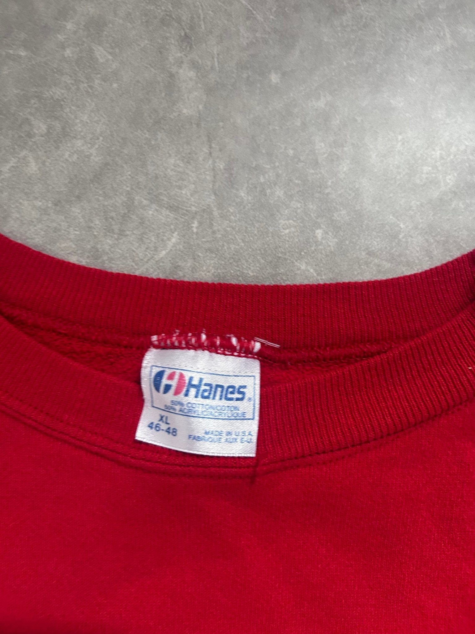 90s Vintage Kansas City Chiefs Helmet Red Crewneck Size XL - XL | Martin City Vintage