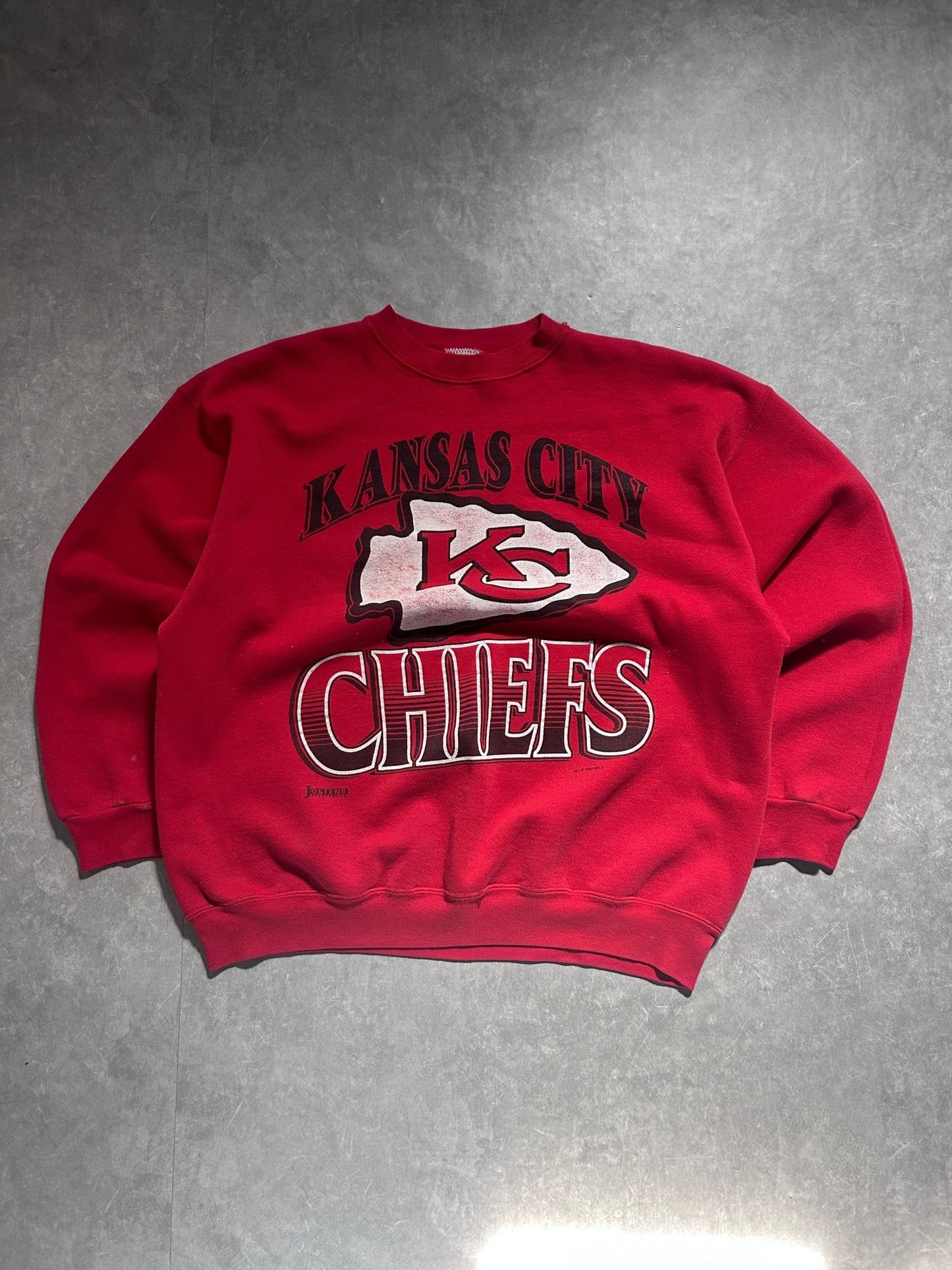 90s Vintage Kansas City Chiefs Jostens Red Chiefs Crewneck Size XL - XL | Martin City Vintage