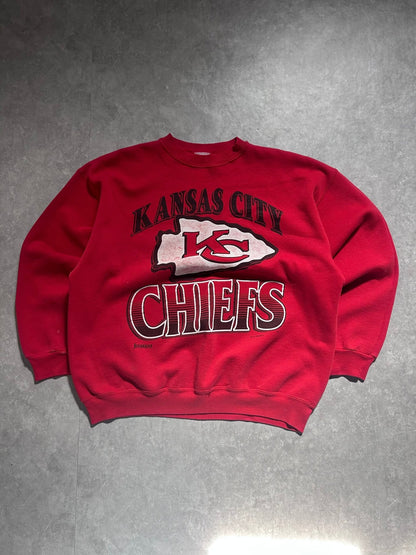 90s Vintage Kansas City Chiefs Jostens Red Chiefs Crewneck Size XL - XL | Martin City Vintage