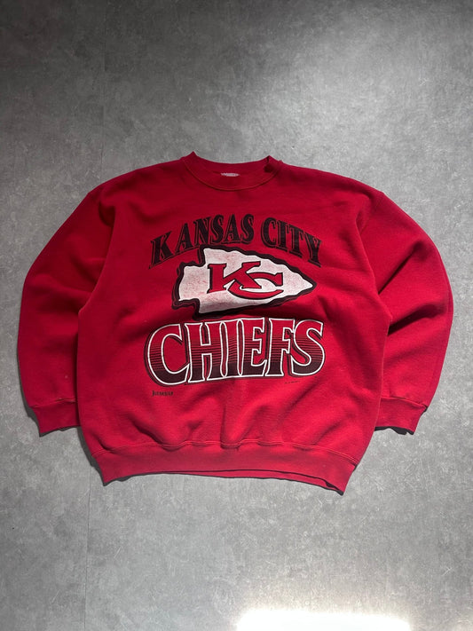 90s Vintage Kansas City Chiefs Jostens Red Chiefs Crewneck Size XL - XL | Martin City Vintage