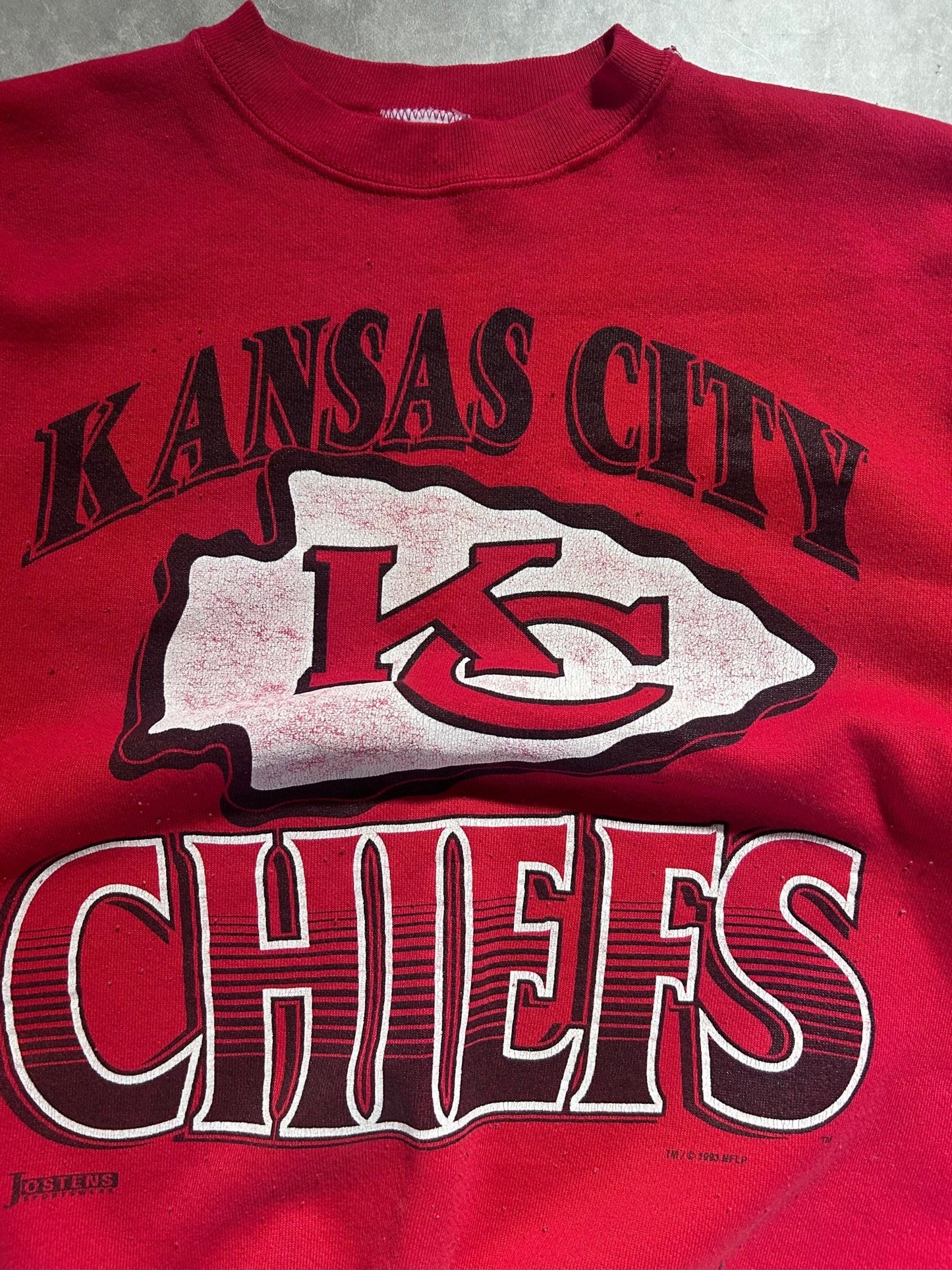 90s Vintage Kansas City Chiefs Jostens Red Chiefs Crewneck Size XL - XL | Martin City Vintage