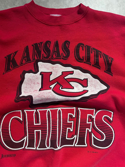 90s Vintage Kansas City Chiefs Jostens Red Chiefs Crewneck Size XL - XL | Martin City Vintage