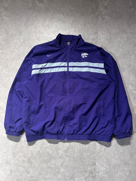 2000s Vintage Kansas State Wildcats Nike Purple Zip Up Windbreaker Size XXL - XXL | Martin City Vintage