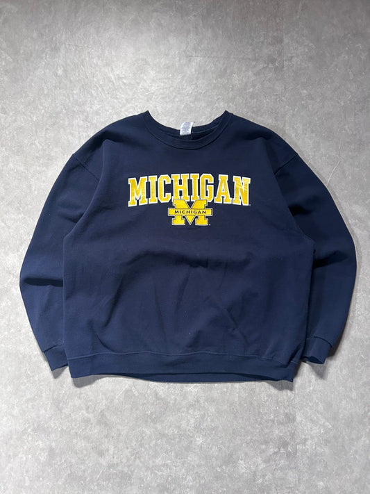 2000s Vintage Michigan Wolverines Navy Crewneck Size XL - XL | Martin City Vintage
