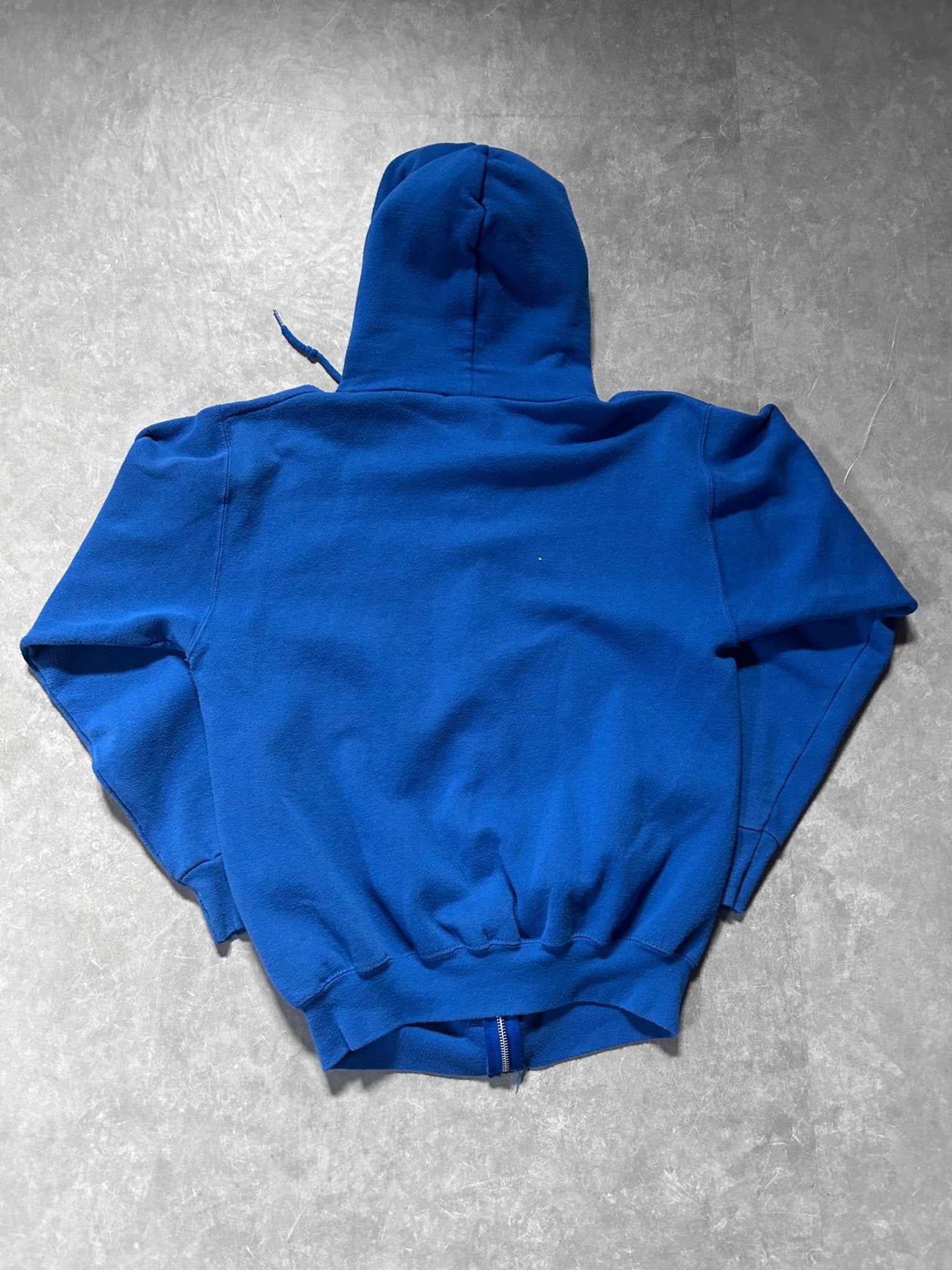 90s Vintage Kansas Jayhawks Zip Up Blue Hoodie Size M - M | Martin City Vintage