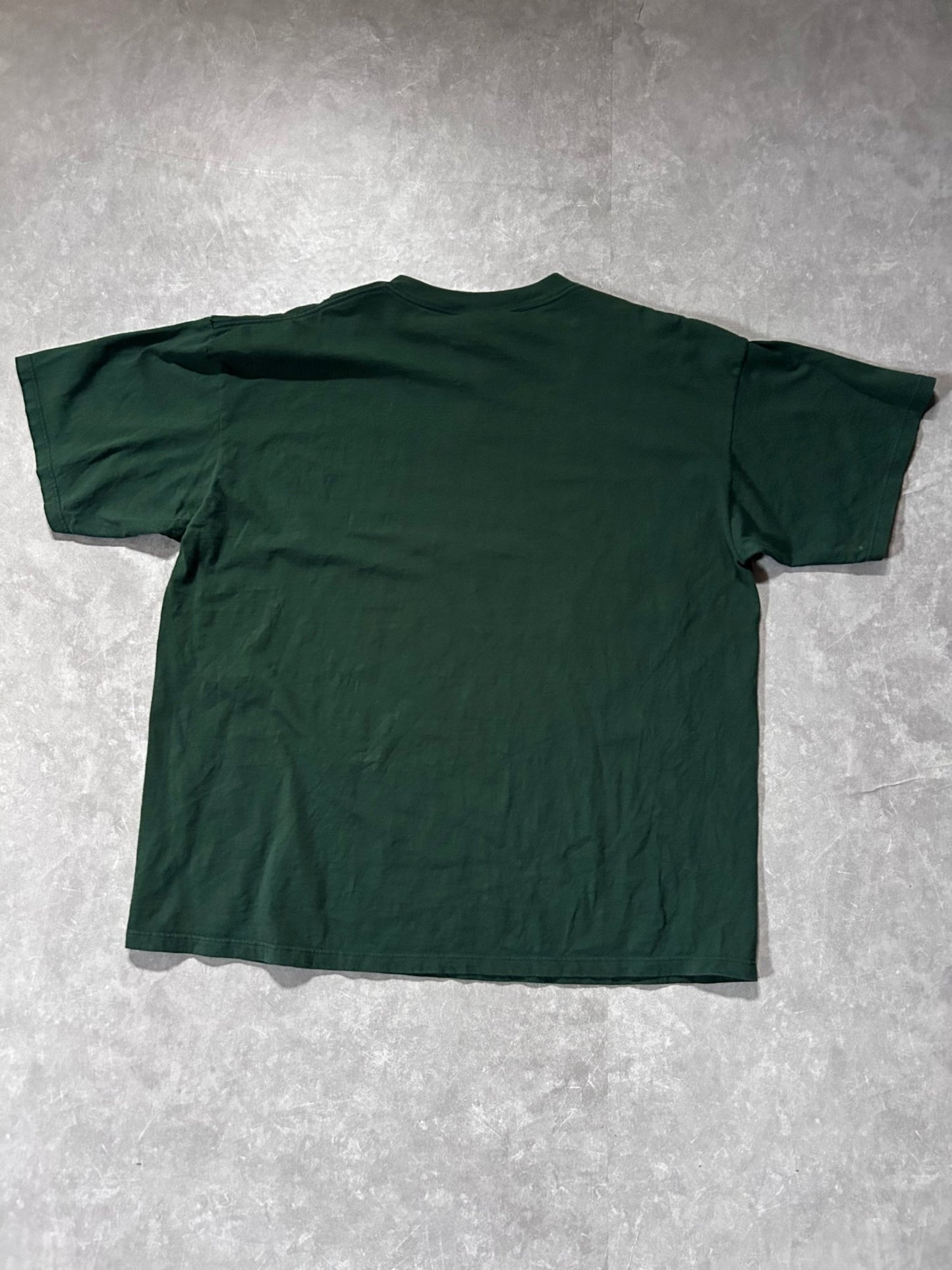 90s Vintage Green Bay Packers Green Script Green T Shirt Size XL - XL | Martin City Vintage
