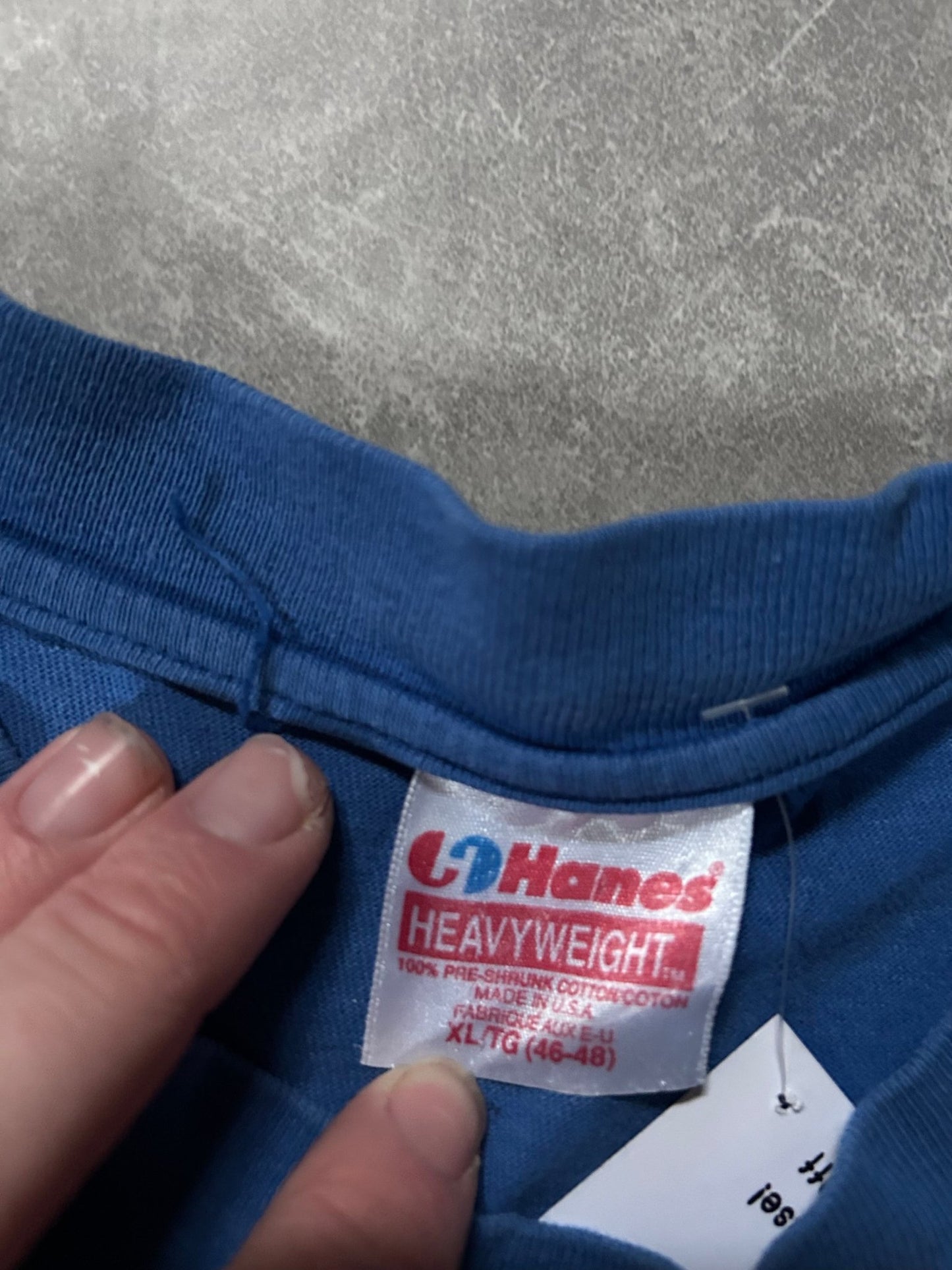 90s Vintage Chicago Cubs Blue T Shirt Size XL - XL | Martin City Vintage