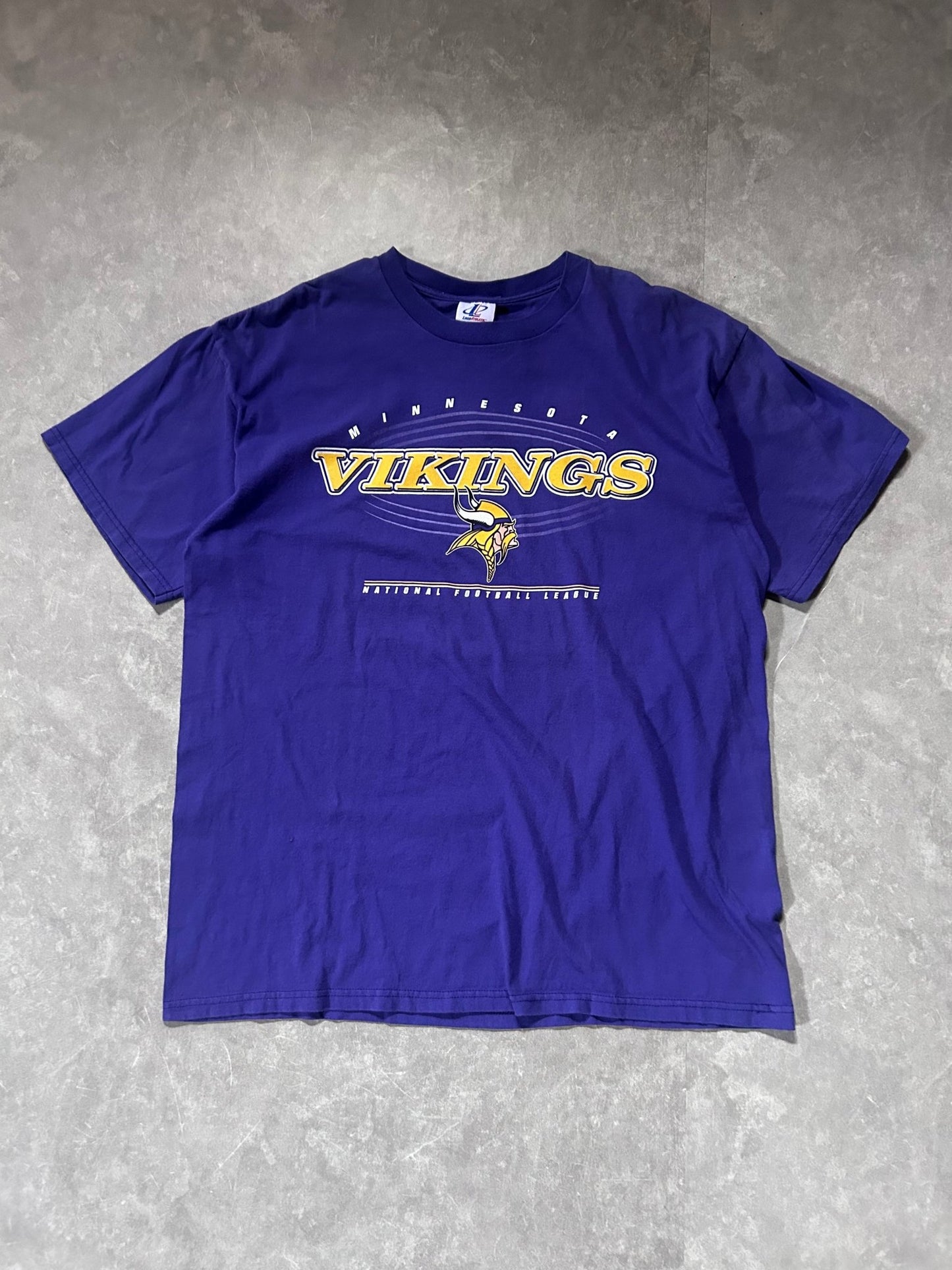 90s Vintage Minnesota Vikings Logo Athletic Purple T Shirt Size XL - XL | Martin City Vintage