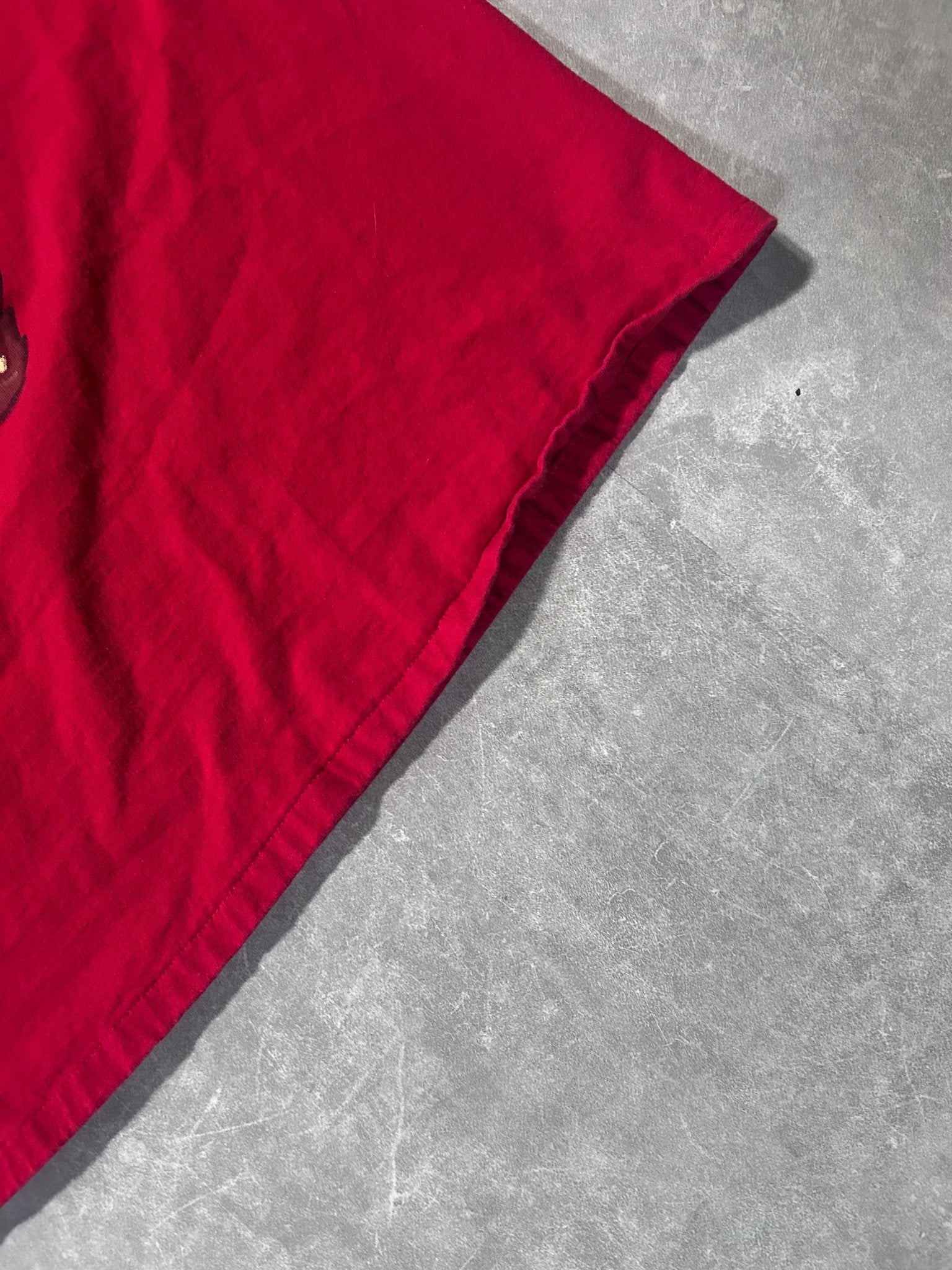 90s Vintage Kansas City Chiefs Teddy Bear Boxy Red T Shirt Size XL - XL | Martin City Vintage