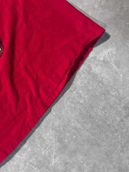 90s Vintage Kansas City Chiefs Teddy Bear Boxy Red T Shirt Size XL - XL | Martin City Vintage