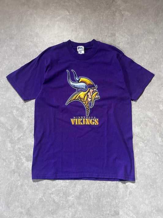 90s Vintage Minnesota Vikings Pro Player Purple T Shirt Size L - L | Martin City Vintage