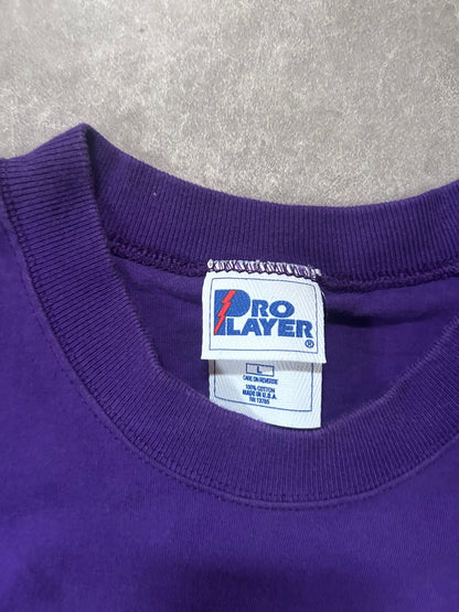 90s Vintage Minnesota Vikings Pro Player Purple T Shirt Size L - L | Martin City Vintage