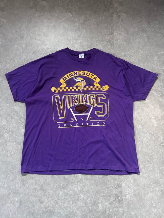 90s Vintage Minnesota Vikings Purple T Shirt Size XXL - XXL | Martin City Vintage