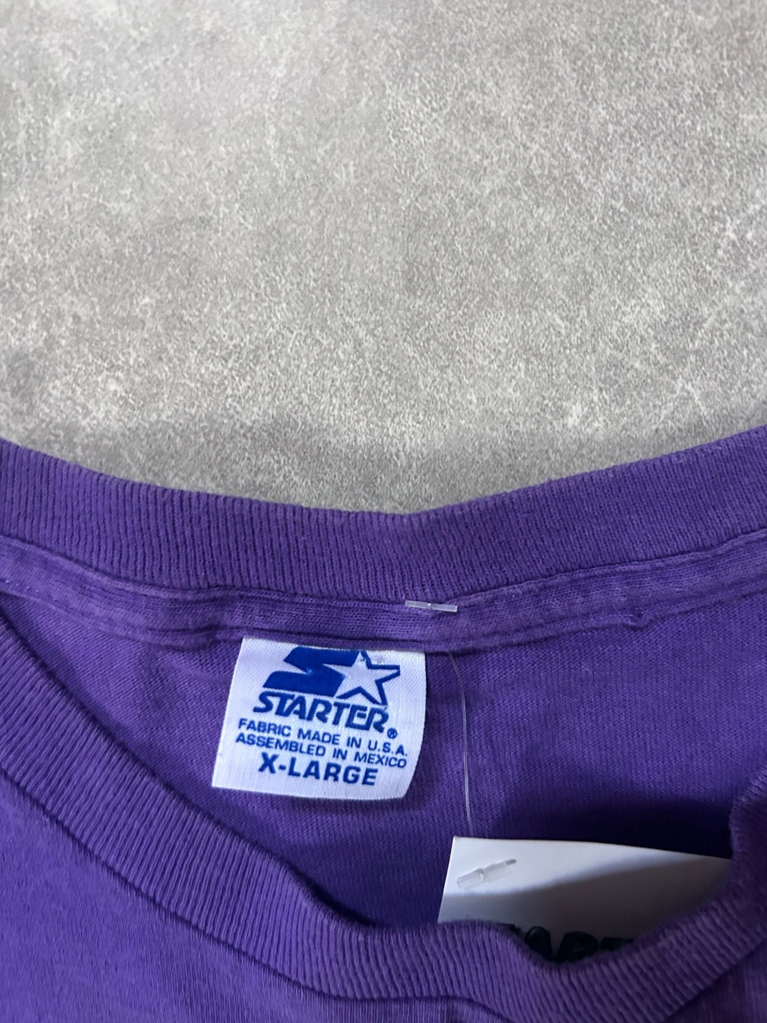 90s Vintage Minnesota Vikings Starter Purple T Shirt Size XL - XL | Martin City Vintage