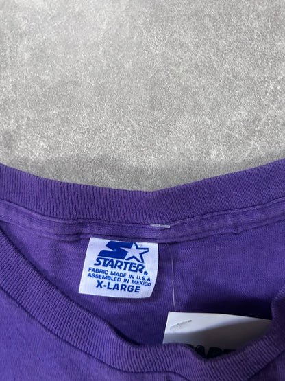 90s Vintage Minnesota Vikings Starter Purple T Shirt Size XL - XL | Martin City Vintage