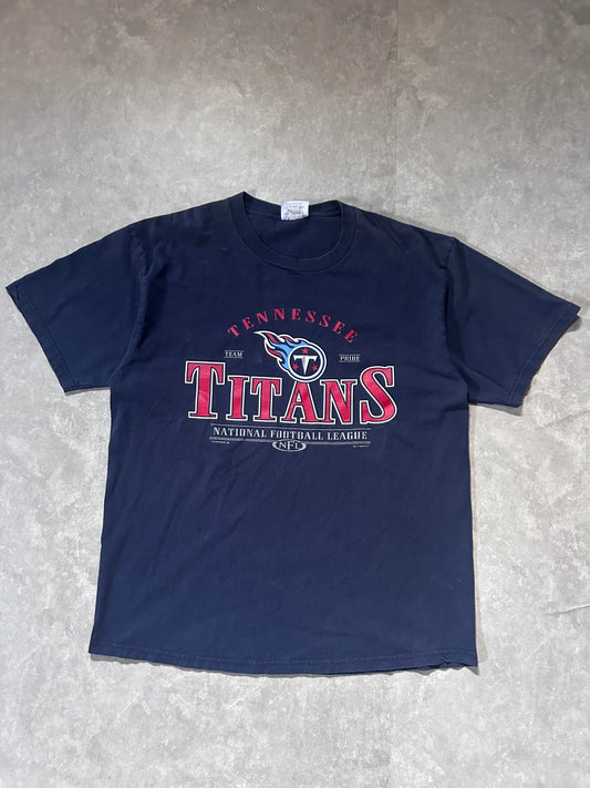 90s Vintage Tennessee Titans Navy T Shirt Size XL - XL | Martin City Vintage