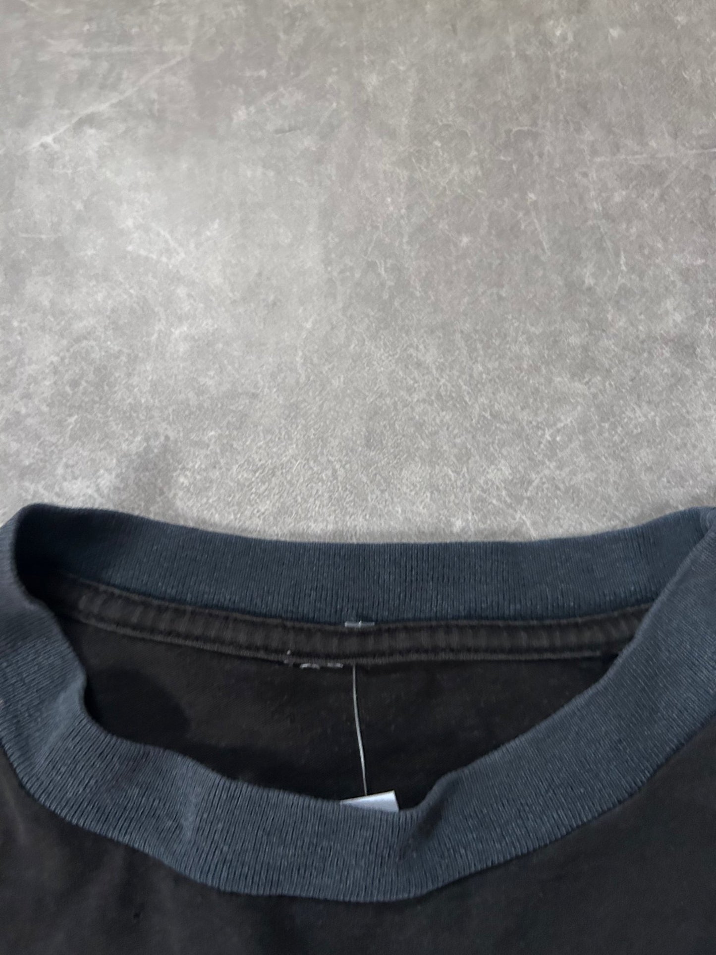 90s Vintage Harley Davidson 1930 Model "74" 3D Emblem Faded Black T Shirt Size L - L | Martin City Vintage