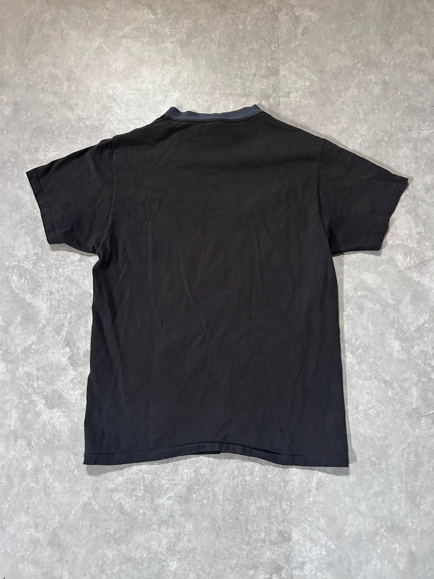 90s Vintage Harley Davidson 1930 Model "74" 3D Emblem Faded Black T Shirt Size L - L | Martin City Vintage