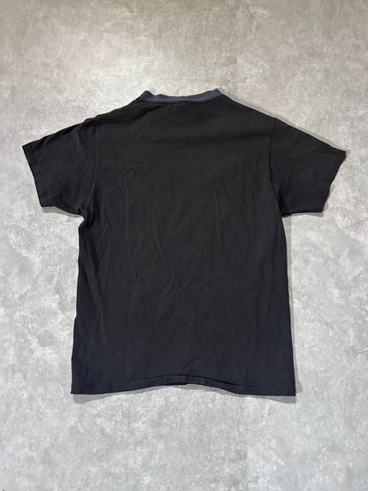 90s Vintage Harley Davidson 1930 Model "74" 3D Emblem Faded Black T Shirt Size L - L | Martin City Vintage