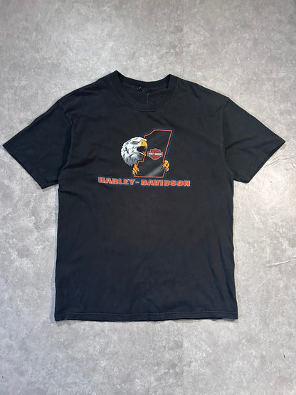 2000s Vintage Harley Davidson 1 Eagle Black T Shirt Size L