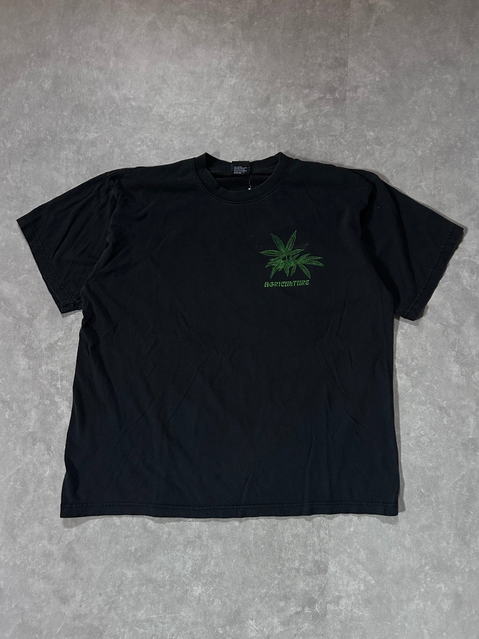 90s Vintage Weed Black T Shirt Size XL - XL | Martin City Vintage