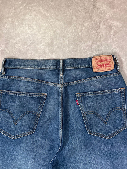 2000s Vintage Levi's 569 Dark Wash Jorts 34 - 34 | Martin City Vintage