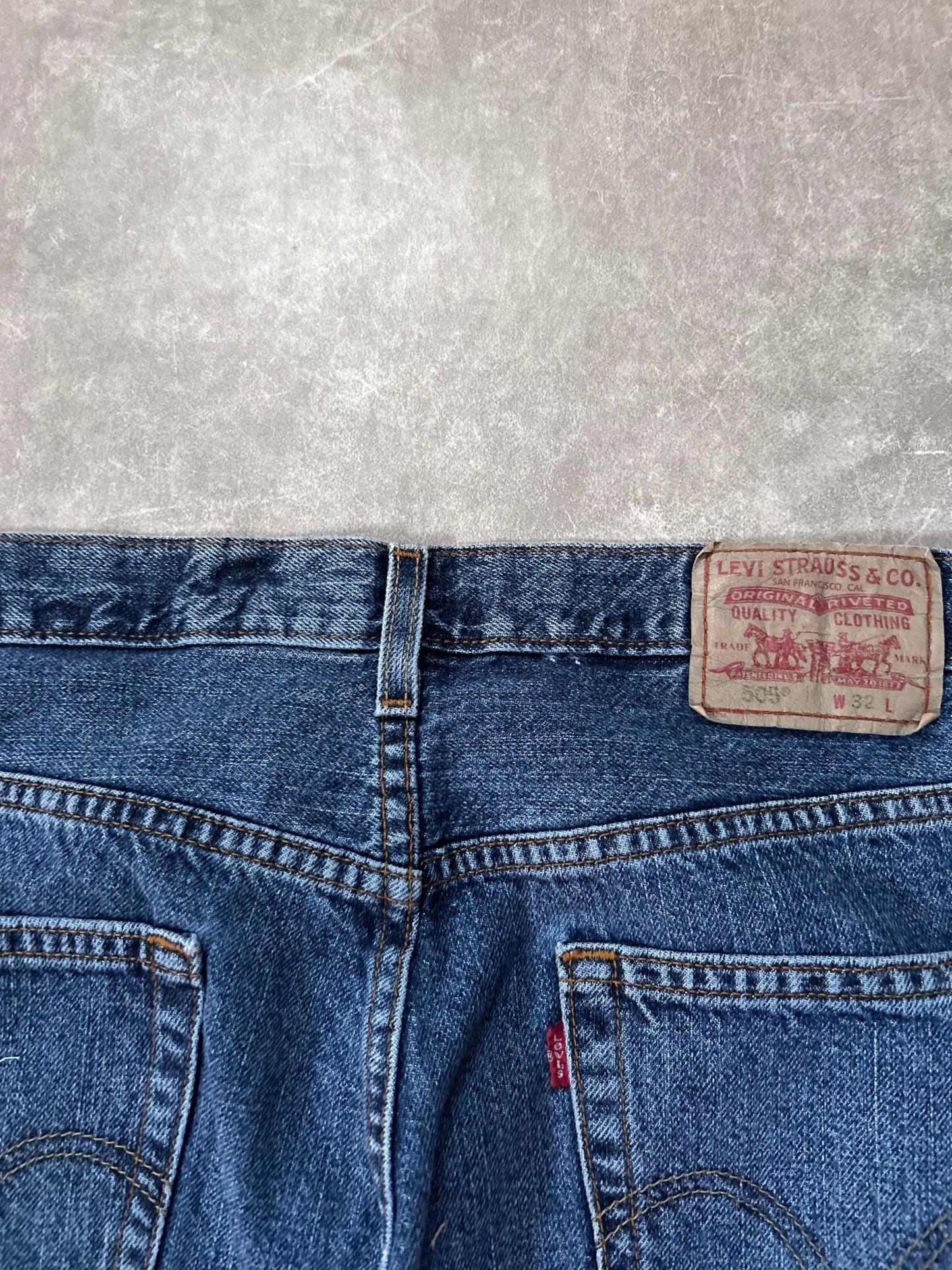 2000s Vintage Levi's 505 Dark Wash Jorts 32 - 32 | Martin City Vintage