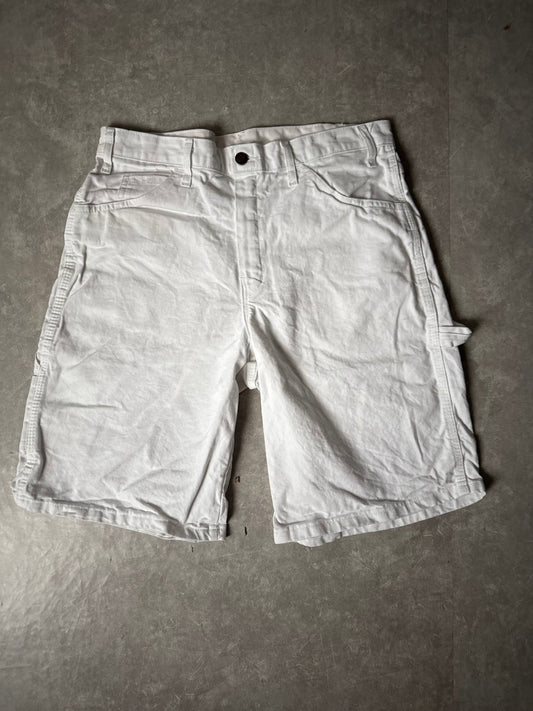 2000's Vintage Dickies Carpenter White Painter Shorts - 32W - 32 | Martin City Vintage