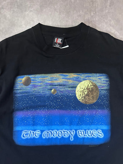 90s Vintage Moody Blues Planets Black T Shirt Size XL - XL | Martin City Vintage