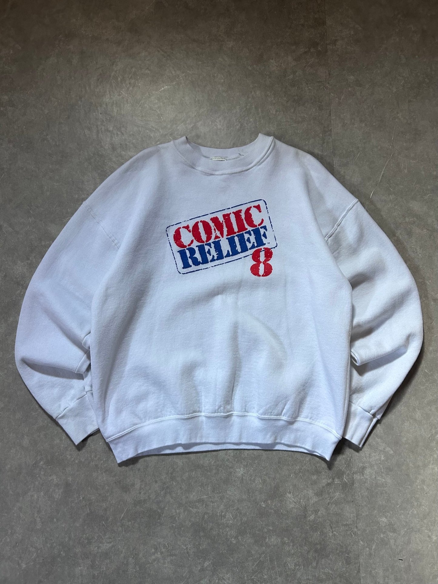 2000s Vintage Comic Relief White Crewneck Size XL - XL | Martin City Vintage