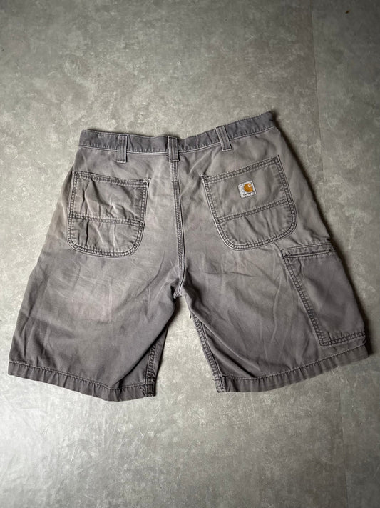 2000's Vintage Carhartt Distressed Grey Shorts - 34W - 34 | Martin City Vintage