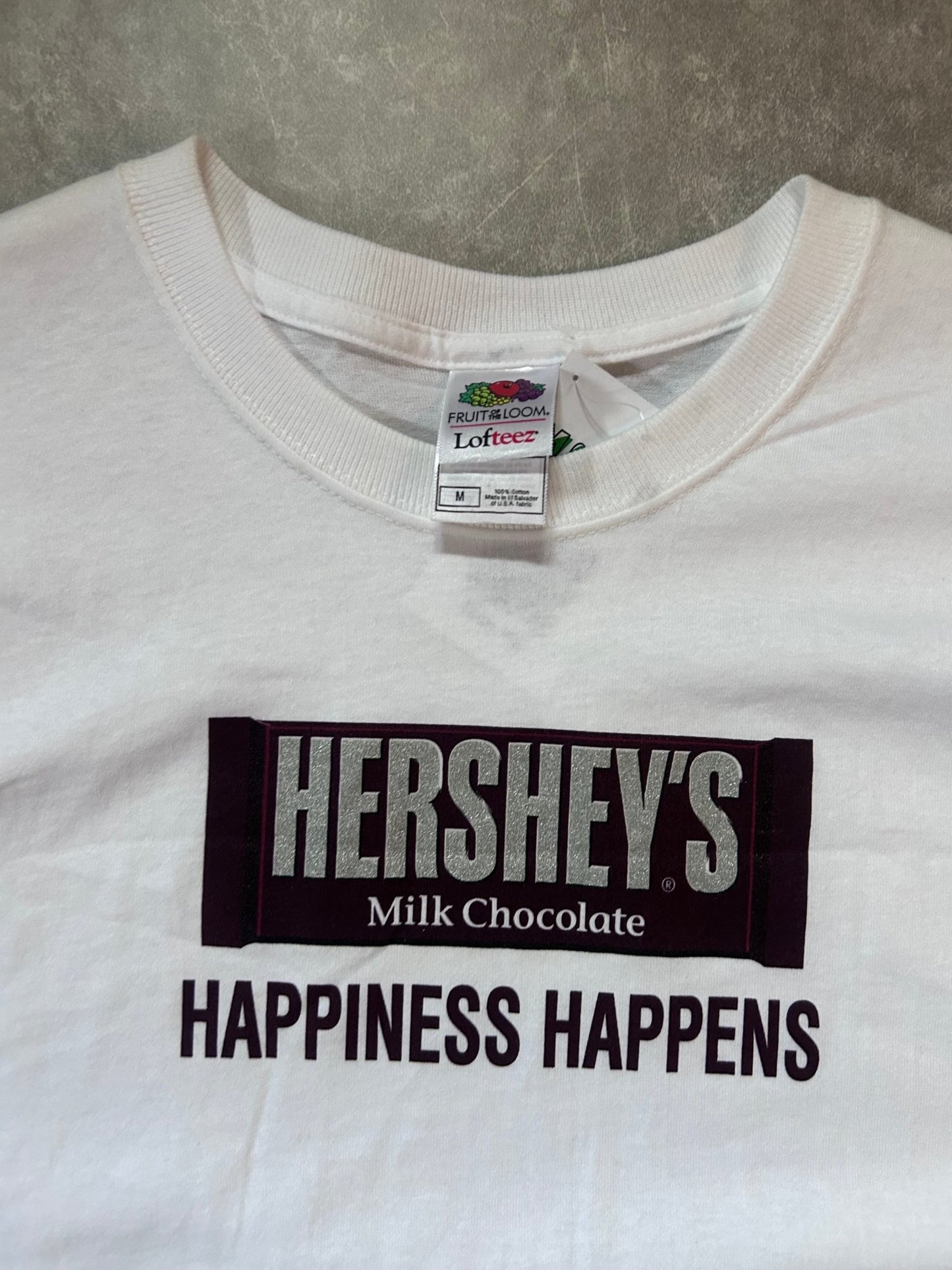2000s Vintage Hershey's Chocolate White T Shirt Size M - M | Martin City Vintage