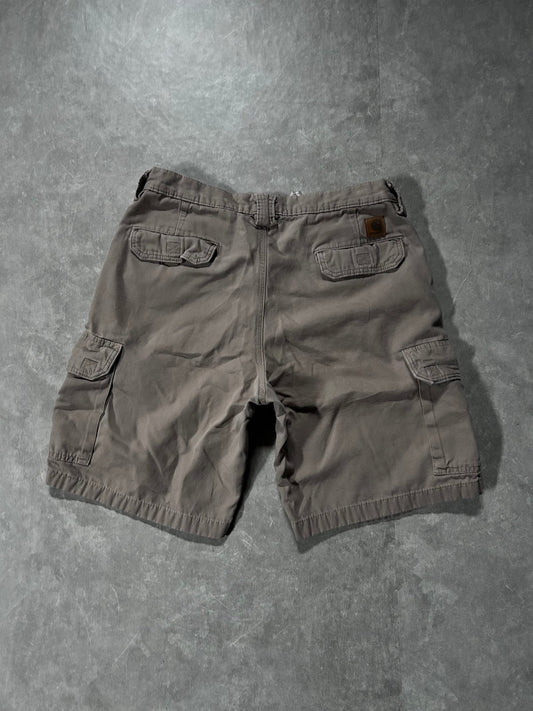 90s Vintage Carhartt Beige Cargo Shorts 34 - 34 | Martin City Vintage