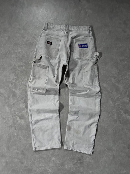 2000s Vintage Dickies Distressed White Painter Pants 30 x 32 - 30 | Martin City Vintage