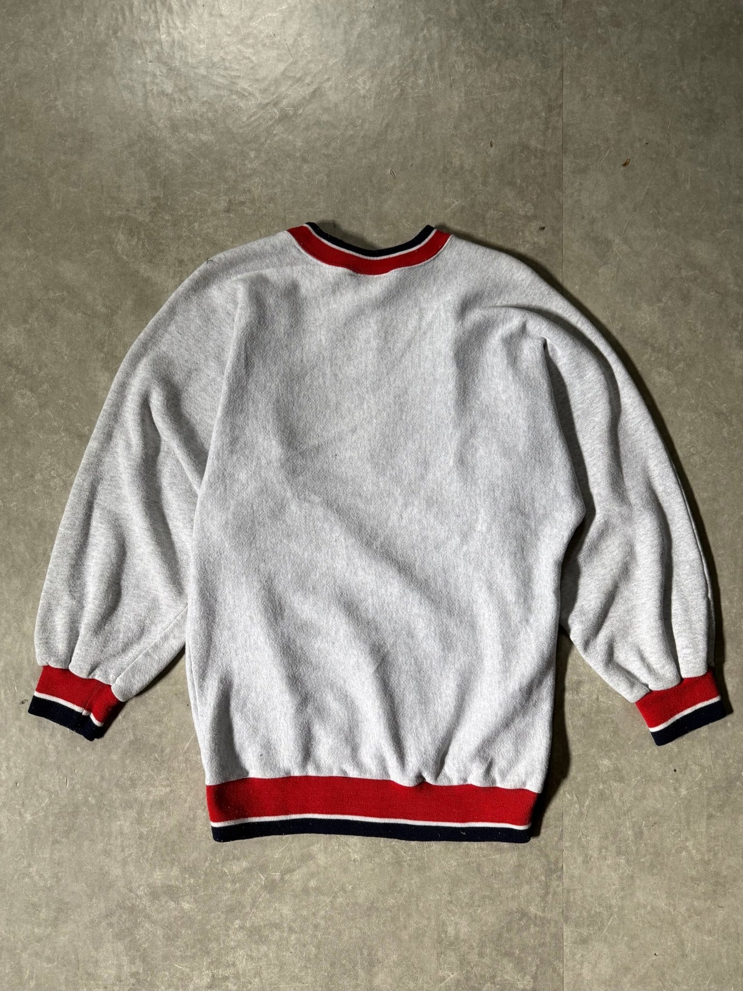90's Vintage USA Spell Out Legends Heather Grey Crewneck -L - L | Martin City Vintage