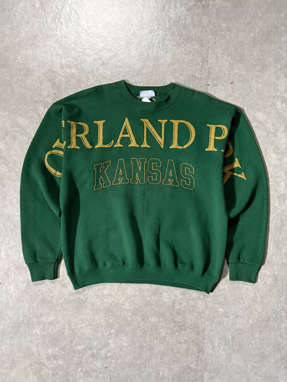 90's Vintage Kansas City Overland Park Spell Out Crewneck - L - L | Martin City Vintage