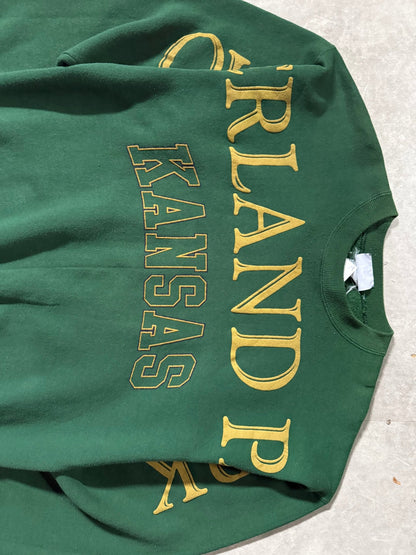 90's Vintage Kansas City Overland Park Spell Out Crewneck - L - L | Martin City Vintage