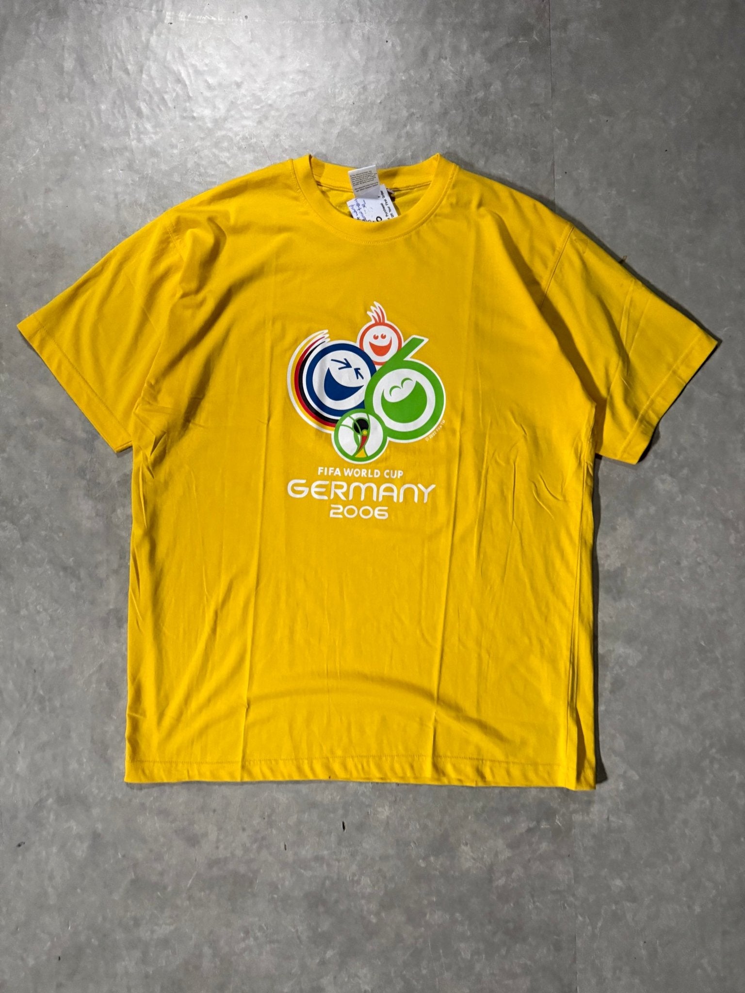 2000's Vintage FIFA World Cup Germany Yellow T-Shirt-XL - XL | Martin City Vintage