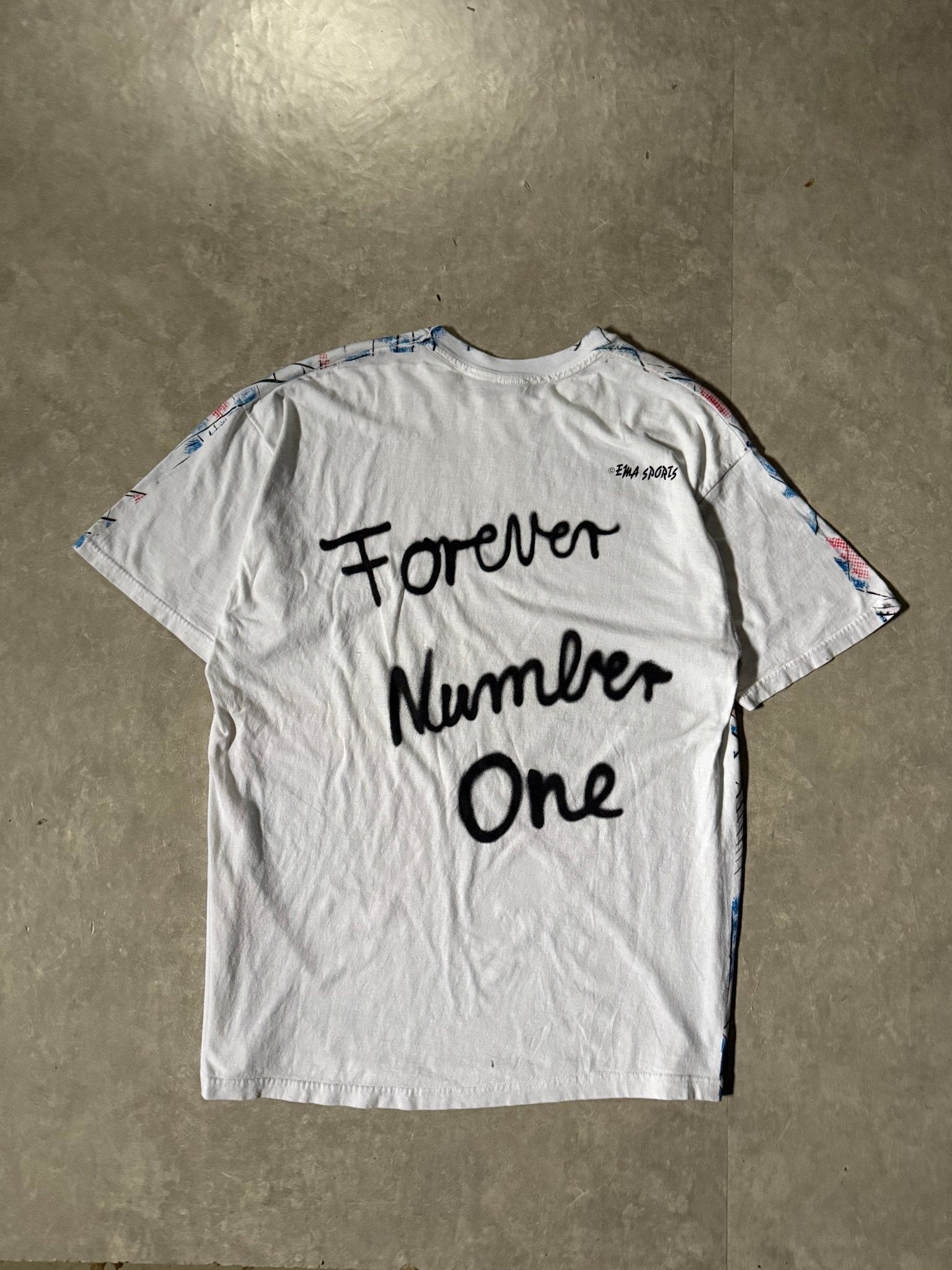 90's Vintage Soccer FC Bayern White AOP T-Shirt -XL - XL | Martin City Vintage