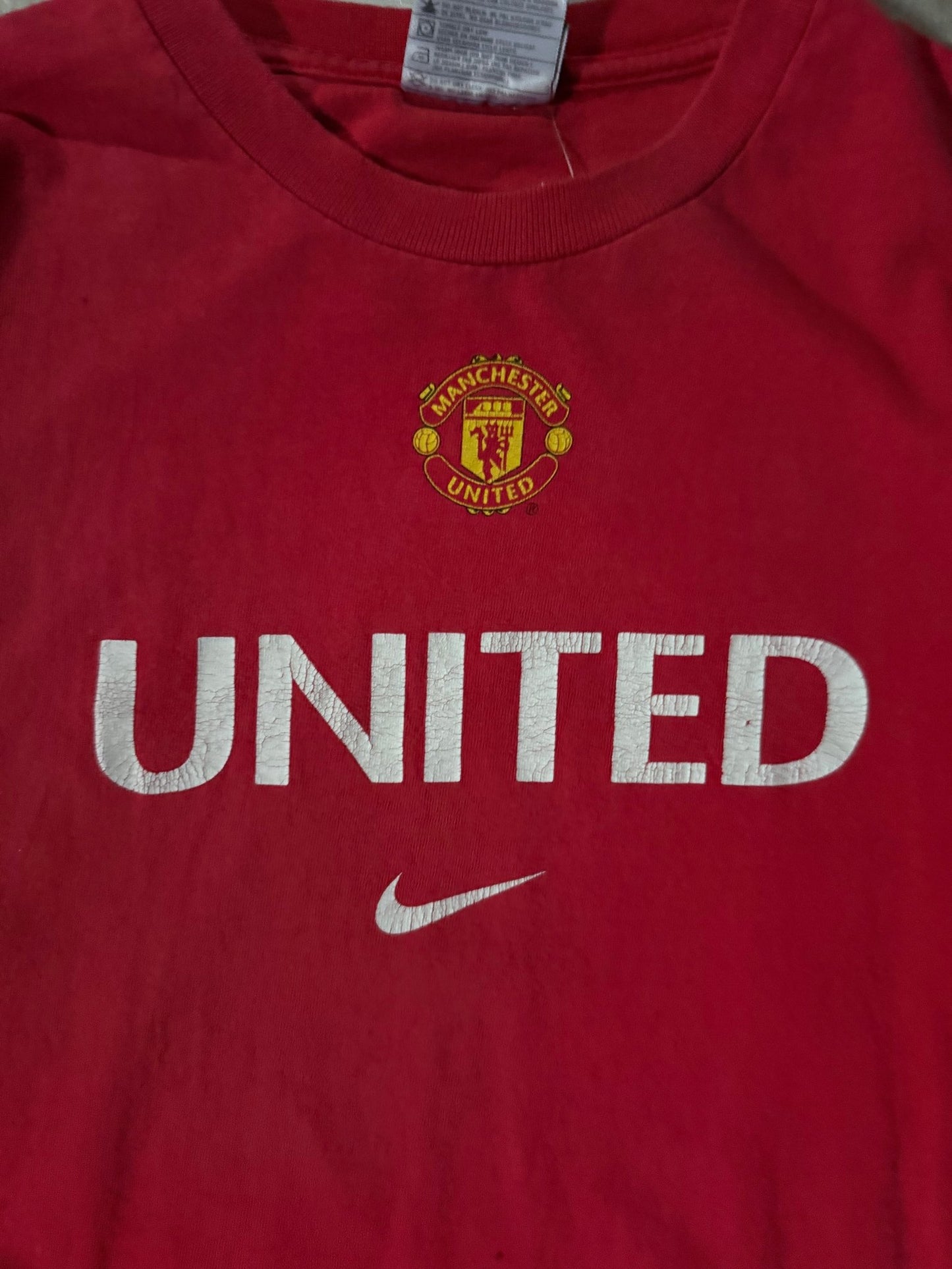 2000's Vintage Manchester United Nike Red T-Shirt -S - S | Martin City Vintage